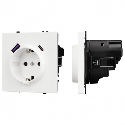 Розетка с заземлением и 2хUSB type A, без рамки Arlight SCT 054284 в Нижнем Новгороде