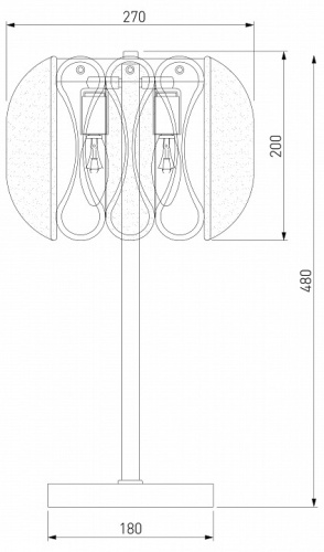 Настольная лампа декоративная Bogate's Callas 01125/2 в Нижнем Новгороде фото 4