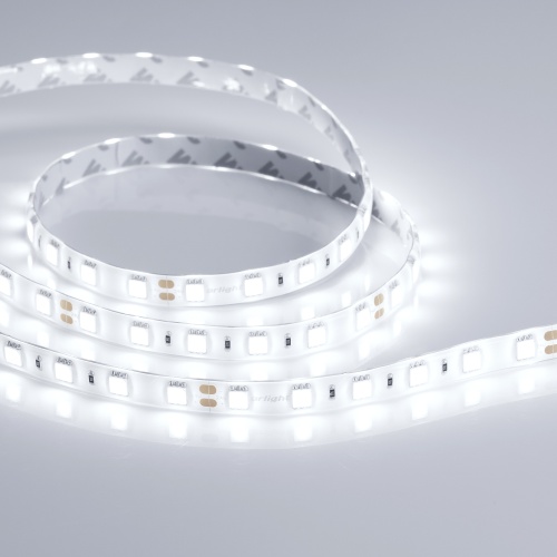 Лента RTW 2-5000SE 24V White 2x (5060, 300 LED, LUX) (Arlight, 14.4 Вт/м, IP65) в Советске фото 5