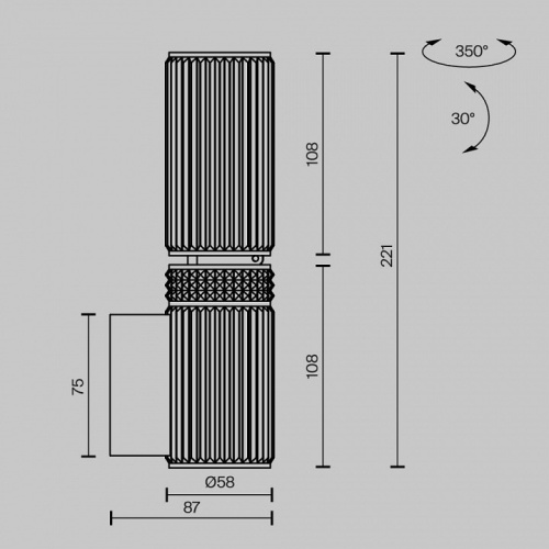 Бра Maytoni Metropolis MOD475WL-02BS в Нижнем Новгороде фото 3