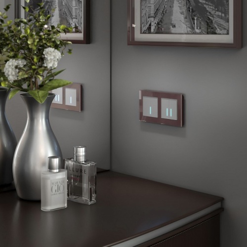 Выключатель одноклавишный с подсветкой без рамки Werkel серебряный W4510006 в Нижнем Новгороде фото 3