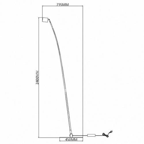 Торшер iLedex TANGO 3082F-1 BK в Нижнем Новгороде фото 4