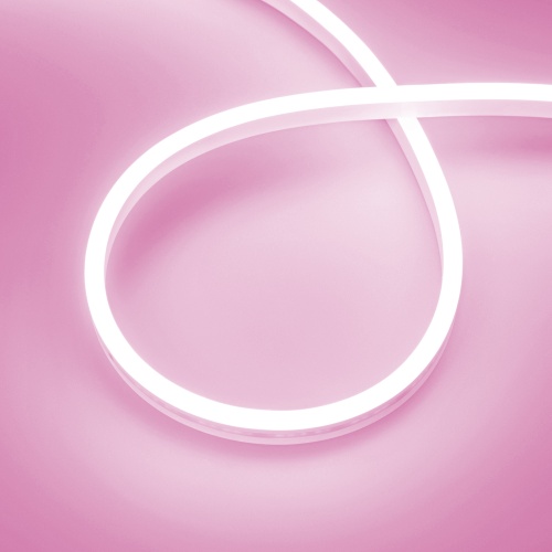 Лента герметичная AURORA-PS-A120-12x6mm 24V Pink (10 W/m, IP65, 2835, 5m) (Arlight, Силикон) в Новой Ляле фото 4