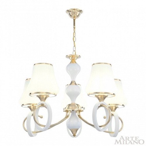 Подвесная люстра Arte Milano Florentia-2387 302387/5 Wh/Gd в Нижнем Новгороде фото 8