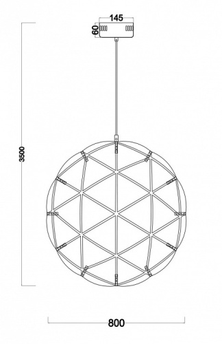 Подвесной светильник Freya Amber FR5099PL-L52CH в Нижнем Новгороде фото 2