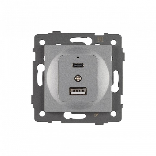 Механизм розетки 2хUSB type A и C Arlight SCT 049840 в Нижнем Новгороде фото 2