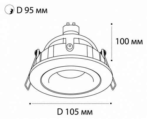 Встраиваемый светильник Italline M02-026 M02-026029 white в Тюмени фото 2