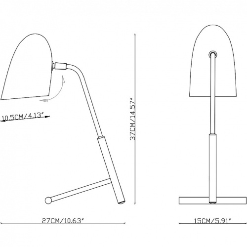 Настольная лампа офисная Imperiumloft Truman By Imperiumloft CR72756 в Нижнем Новгороде фото 2