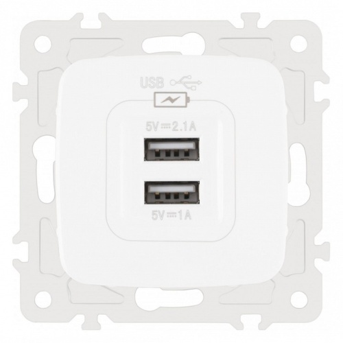 Розетка USB, без рамки Arte Milano am-205 205.46-1.white в Нижнем Новгороде