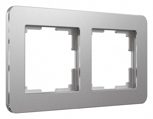 Рамка на 2 поста Werkel Platinum (алюминий) W0022606 в Нижнем Новгороде