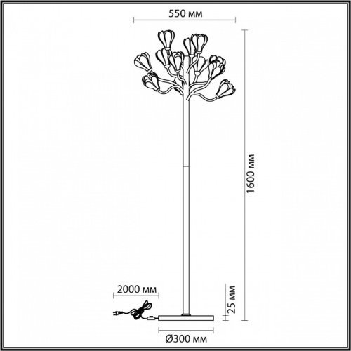 Торшер Odeon Light Gardi 5090/12F в Архангельске фото 4