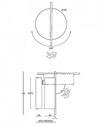 Бра Maytoni Nuance MOD180WL-L4B3K в Нижнем Новгороде фото 6