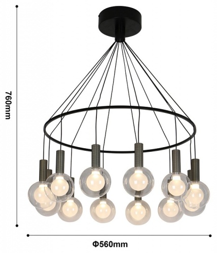 Подвесная люстра Favourite Kula 4378-12P в Нижнем Новгороде фото 6