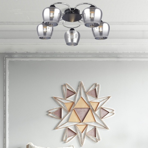 Потолочная люстра Arte Milano AMALFI-321508 321508/5 CR+BK в Нижнем Новгороде фото 4