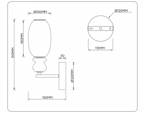 Бра Ambrella Light LH LH53148 в Нижнем Новгороде фото 3