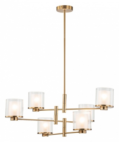 Люстра на штанге Indigo Bilancia 13023/6R Brass в Нижнем Новгороде фото 4