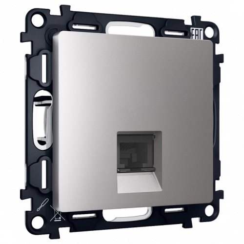 Розетка Ethernet RJ-45 и со шторками, без рамки Ambrella Volt ALFA MA512005 в Нижнем Новгороде