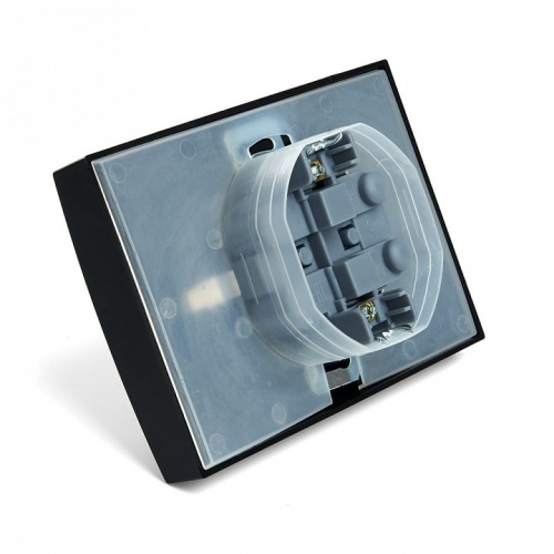 Розетка двойная с заземлением и со шторками, с крышкой Stekker Эрна 49138 в Нижнем Новгороде фото 3