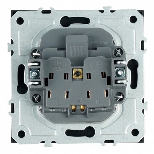 Розетка с заземлением и со шторкой, без рамки Stekker Эмили 50251 в Нижнем Новгороде фото 5