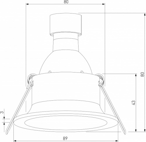 Встраиваемый светильник Elektrostandard Andi a067712 в Нижнем Новгороде фото 4