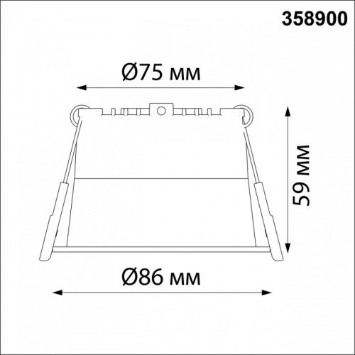 Встраиваемый светильник Novotech Tran 358900 в Нижнем Новгороде фото 2