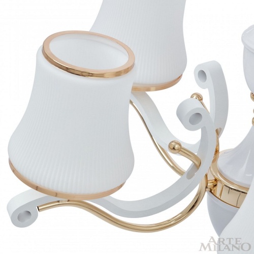 Подвесная люстра Arte Milano Florentia-3987 303987/8 Wh/Gd в Нижнем Новгороде фото 2