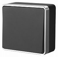 Выключатель проходной одноклавишный без рамки Werkel Gallant (черный/хром) W5012035 в Нижнем Новгороде