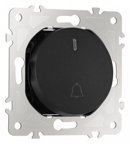 Кнопка звонка для жалюзи с подсветкой без рамки Arte Milano 202 202.37-1.black в Нижнем Новгороде