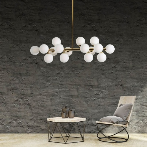 Люстра на штанге LUMINA DECO Marsiada LDP 6033-16 GD в Нижнем Новгороде фото 2