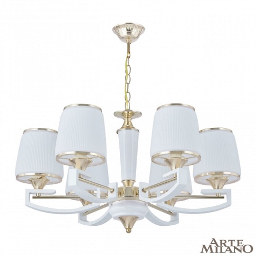 Подвесная люстра Arte Milano Florentia-2457 302457/6 Wh/Gd в Нижнем Новгороде фото 12