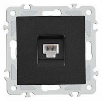 Розетка телефонная RJ-11 без рамки Arte Milano am-206 206.51-1.black в Нижнем Новгороде