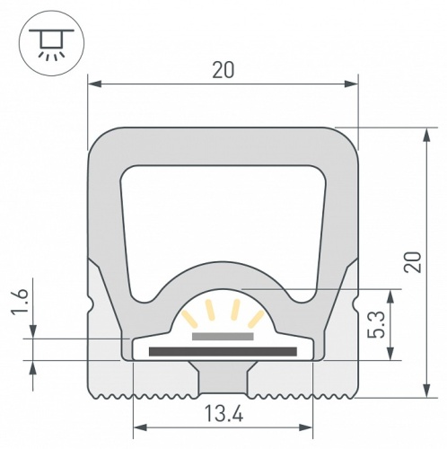 Профиль накладной гибкий Arlight WPH-FLEX 062835 в Нижнем Новгороде фото 2