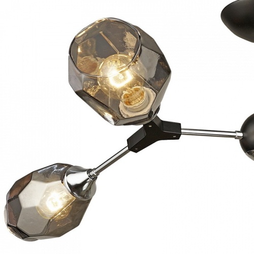 Люстра на штанге 04209-0.3-04 CH+BK в Нижнем Новгороде фото 3