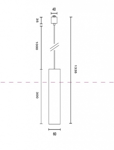 Подвесной светильник Maytoni Focus TR025-1-GU10-W в Мегионе фото 4