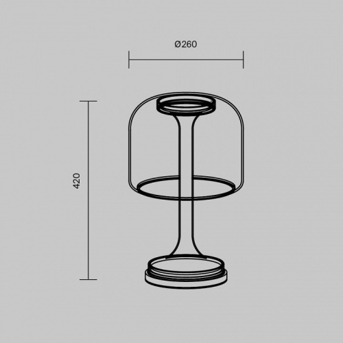 Настольная лампа декоративная Maytoni Spirito MOD286TL-L18B3K в Бородино фото 4