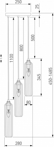 Подвесной светильник Eurosvet Siesta 50252/3 хром в Симферополе фото 2