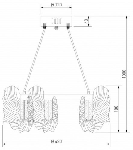 Подвесной светильник Bogate's Farfalla 91140 в Нижнем Новгороде фото 2