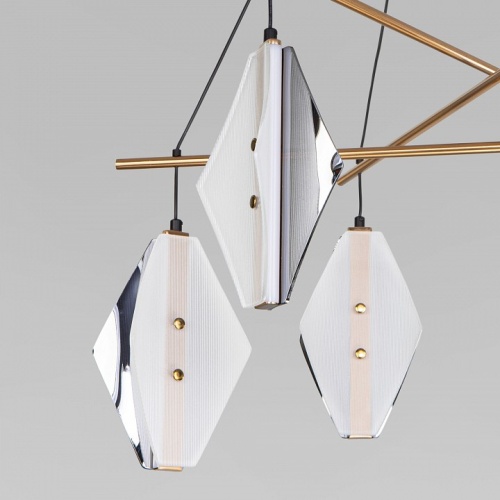 Подвесная люстра Eurosvet  301054 LED латунь в Нижнем Новгороде фото 2