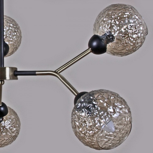 Люстра на штанге ILLUMICO  IL0268-6PSQ-79 BK AB в Нижнем Новгороде фото 3