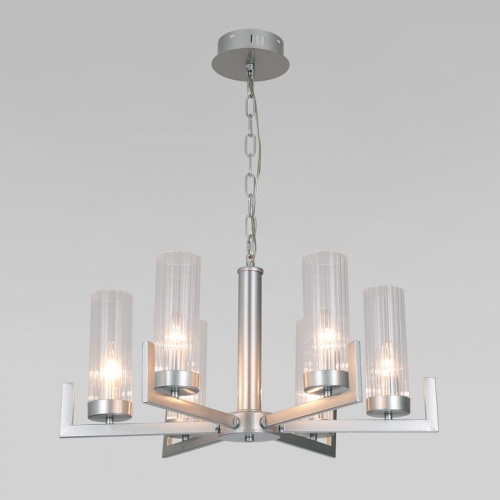 Подвесная люстра Eurosvet Arganie 60133/6 серебро в Нижнем Новгороде фото 4