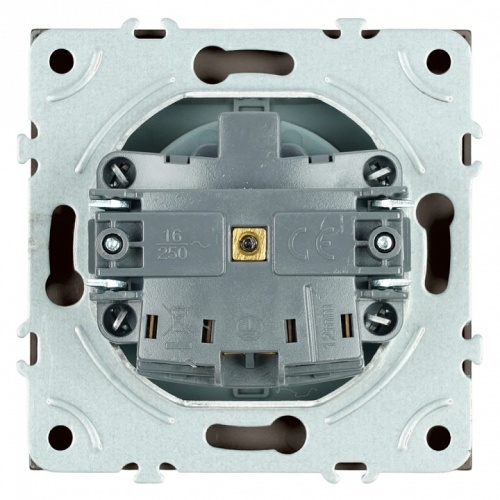 Розетка с заземлением и со шторкой, с крышкой Stekker Эмили 49933 в Нижнем Новгороде фото 7