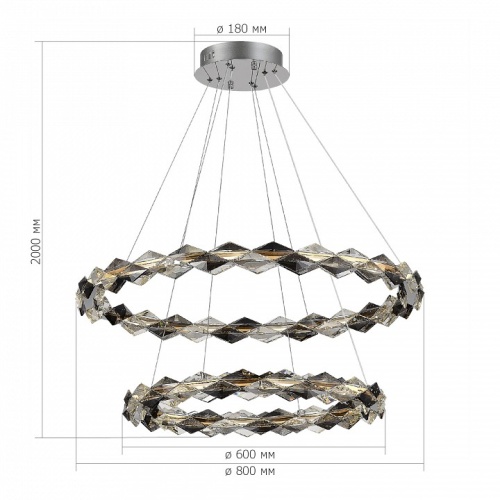 Подвесной светильник ST-Luce Diamanta SL6009.103.02 в Нижнем Новгороде фото 3
