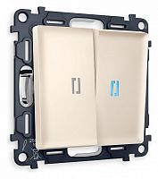 Выключатель двухклавишный с подсветкой без рамки Ambrella Volt ALFA MA324020 в Нижнем Новгороде