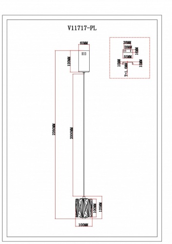 Подвесной светильник Moderli Prismique V11717-PL в Нижнем Новгороде фото 4