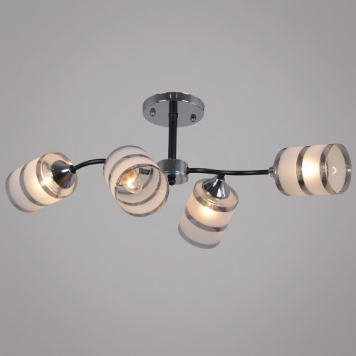 Люстра на штанге  45360-0.3-04 BK+CR в Нижнем Новгороде