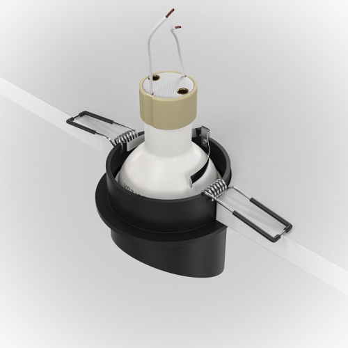 Встраиваемый светильник Maytoni Lipari DL044-01-GU10-B в Белом фото 2