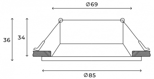 Встраиваемый светильник Hesby Lighting Sogne HSBL_0177 в Нижнем Новгороде фото 4