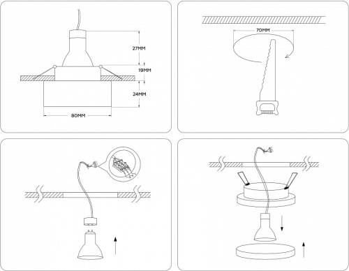 Встраиваемый светильник Ambrella Light TN TN3306 в Нижнем Новгороде фото 6