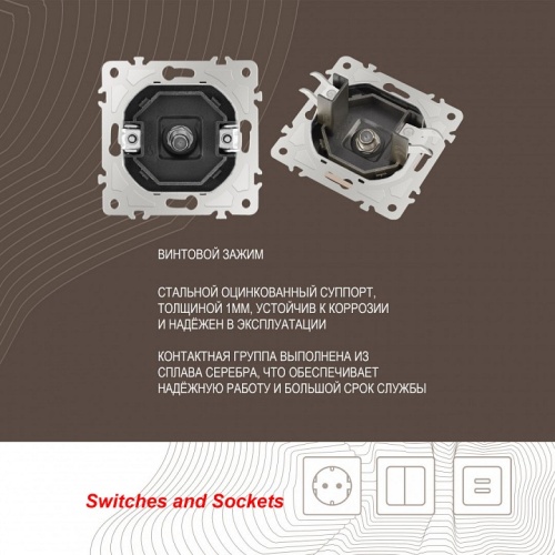 ТВ-розетка без рамки Arte Milano am-206 206.42-1.shampan в Нижнем Новгороде фото 2