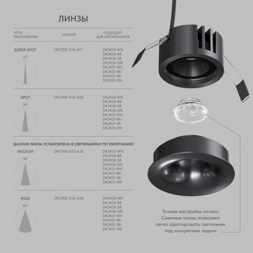 Встраиваемый светильник Denkirs SHINE GLOW DK2430-DN в Нижнем Новгороде фото 7
